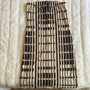 Chic Black and Cream Geometric Mini Dress